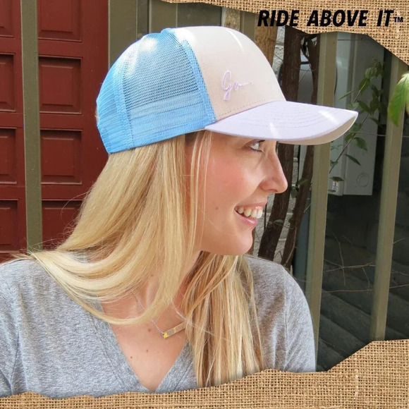 ❤️Women Blue Beach Trucker Hats for Women- Snapback Baseball Cap for Summer - Picture 5 of 9